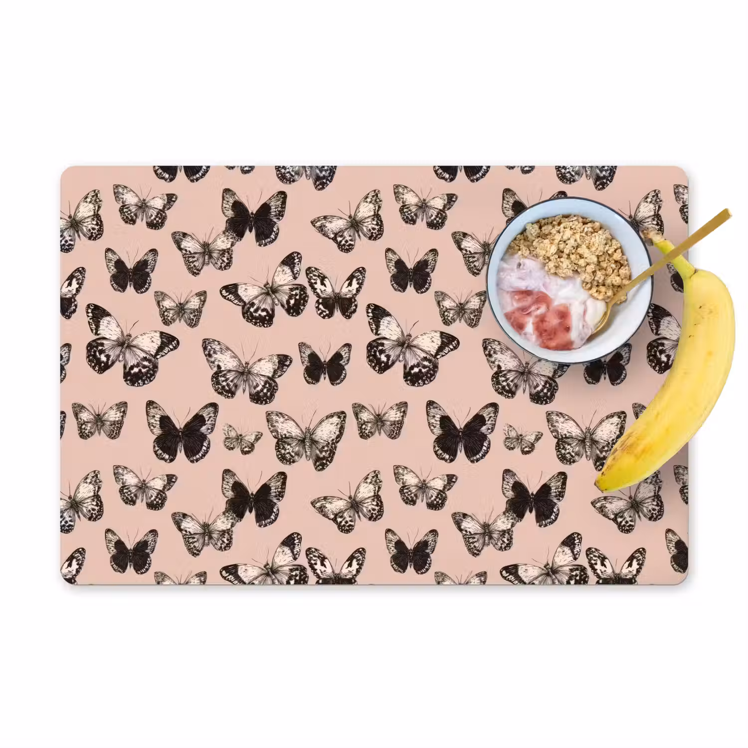 Tijdloos - Vlinders - Perzik Placemat vinyl groot 368 -zzzproduct_Kitchenyeah-website