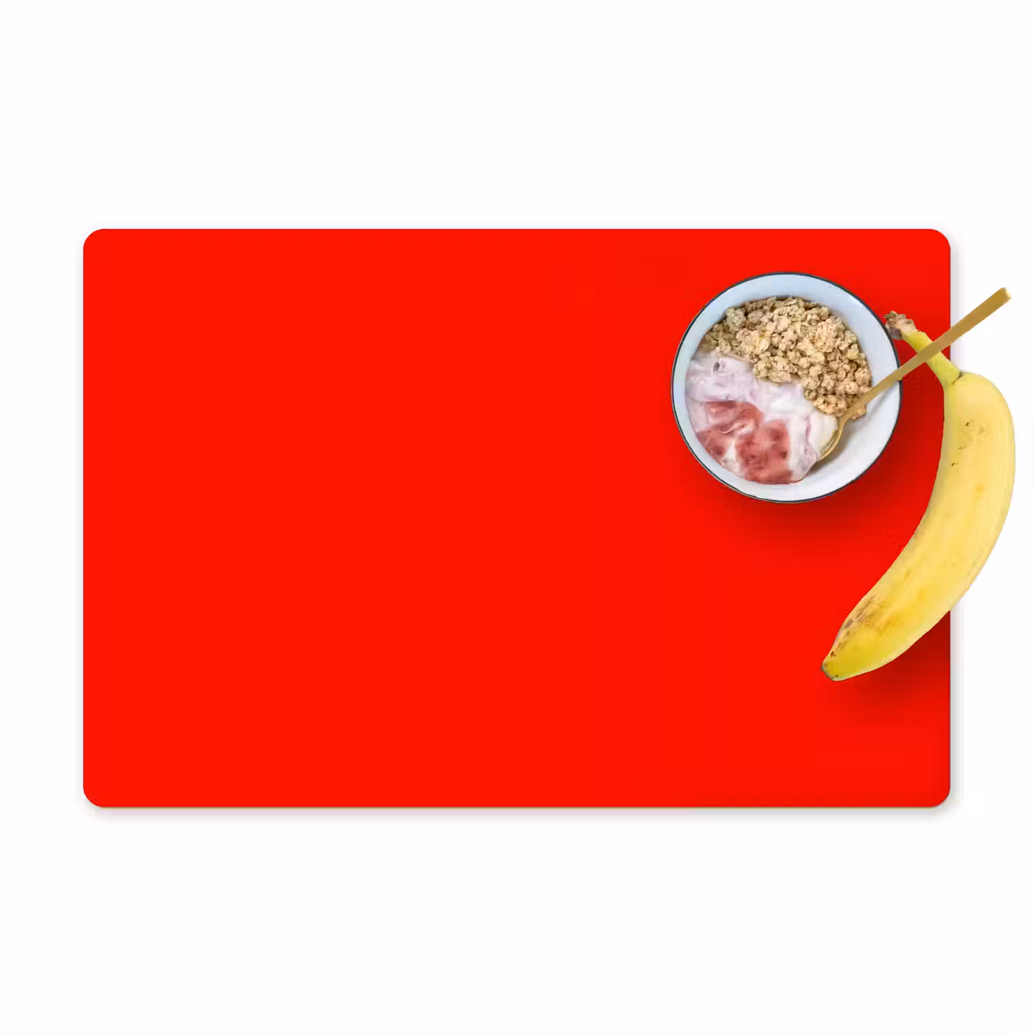 Vibrant - Vermilion - Rood Placemat vinyl groot 368 -zzzproduct_Kitchenyeah-website