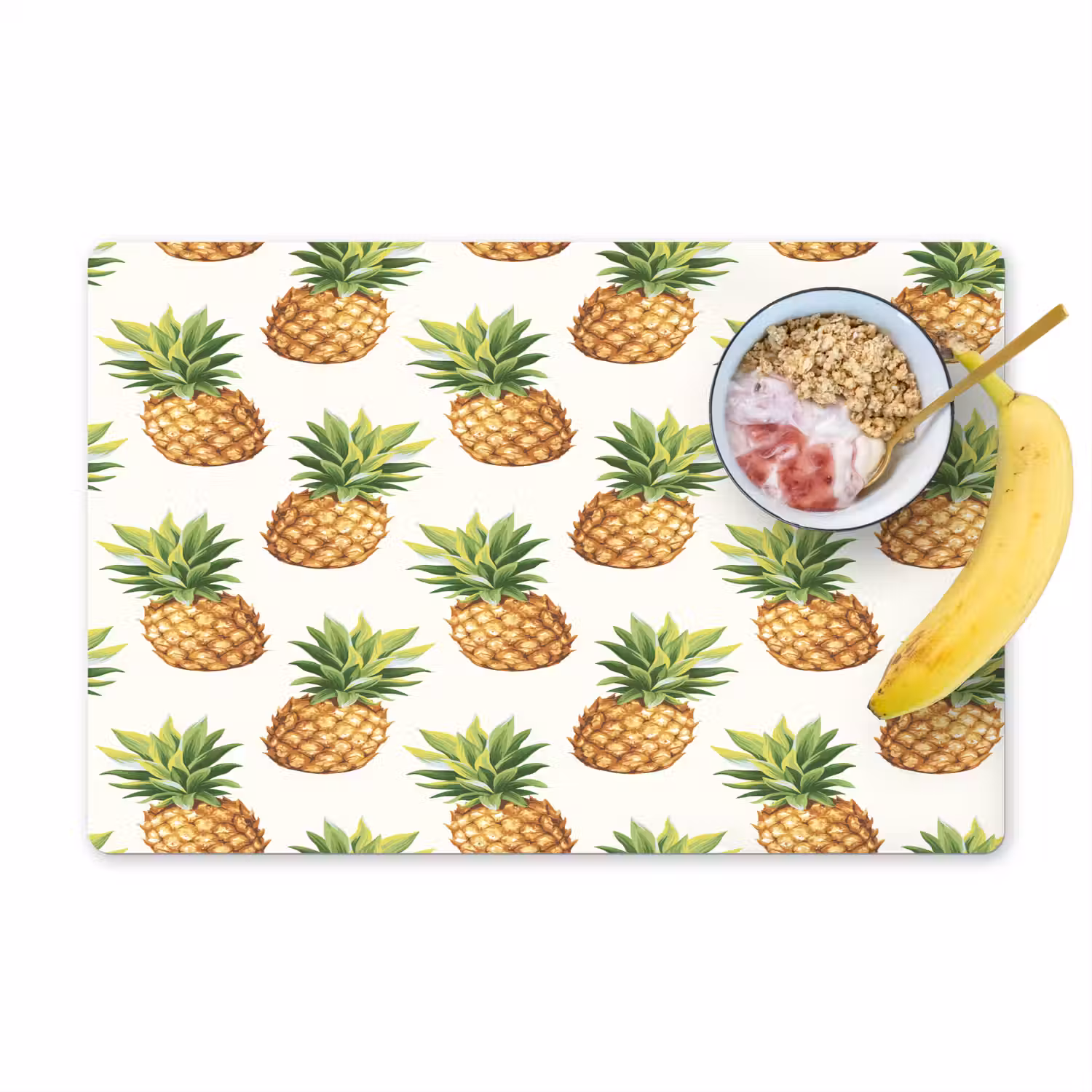 Vintage - Ananas - Blad Placemat vinyl groot 368 -zzzproduct_Kitchenyeah-website