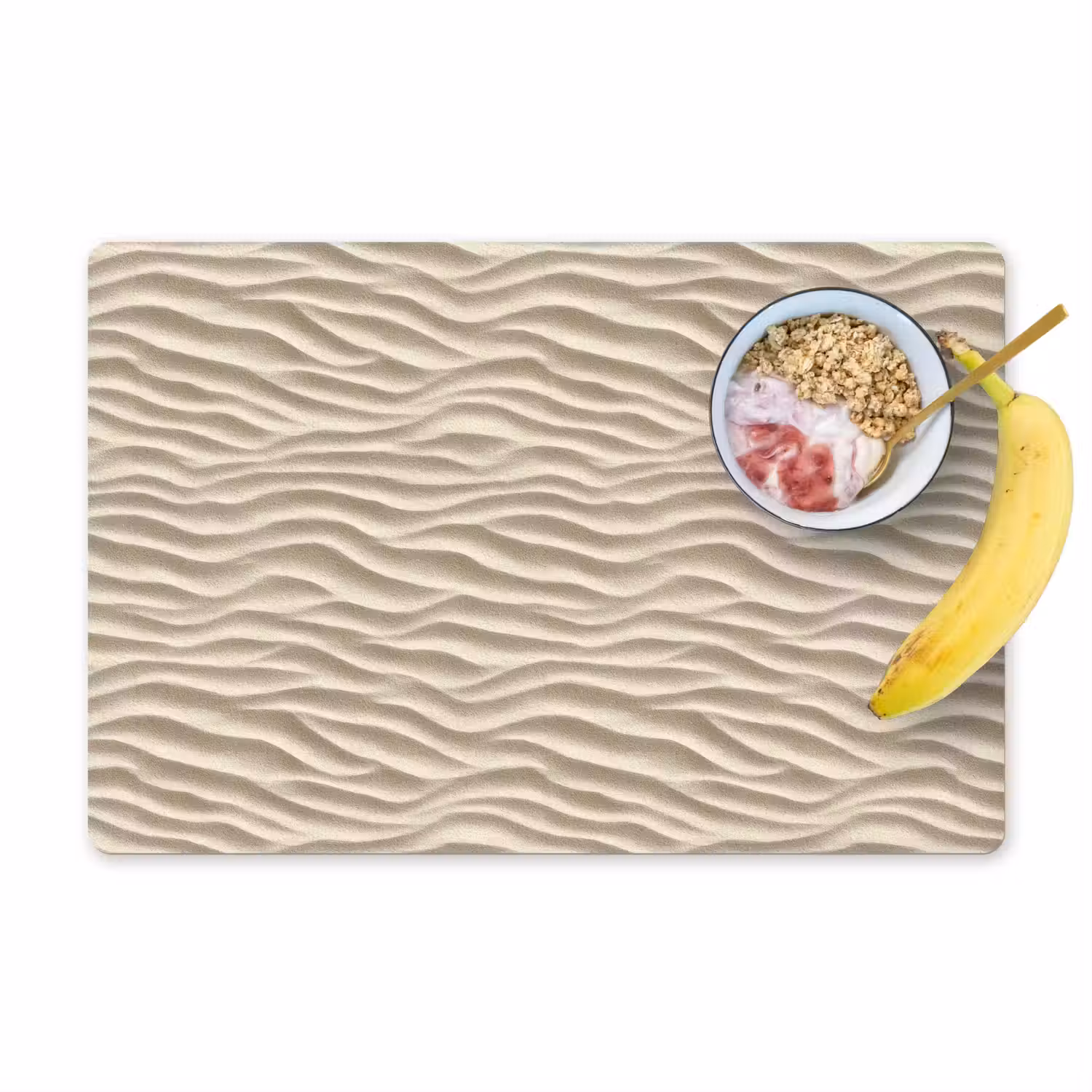 Zand - Golven - Beige Placemat vinyl groot 368 -zzzproduct_Kitchenyeah-website