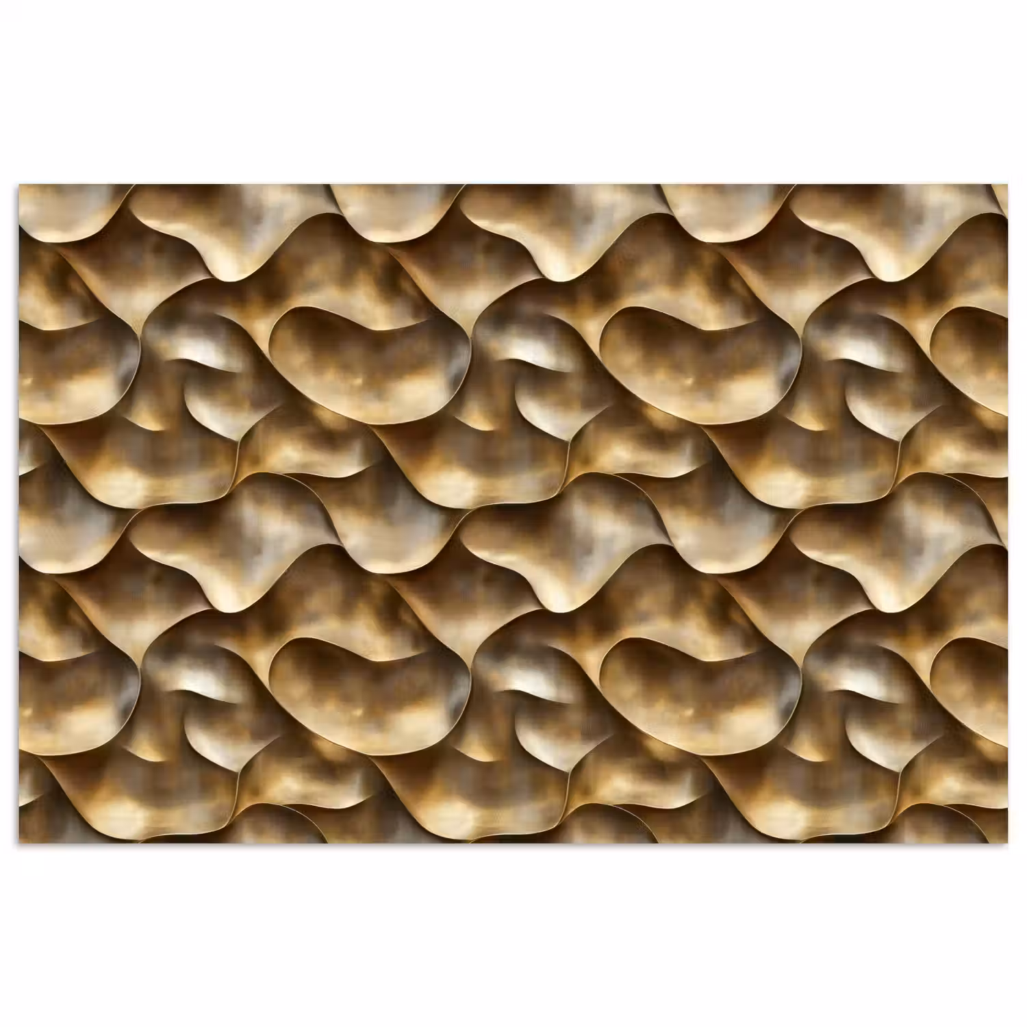 Abstract - Antiek - Goud poster papier klein 62 -3d