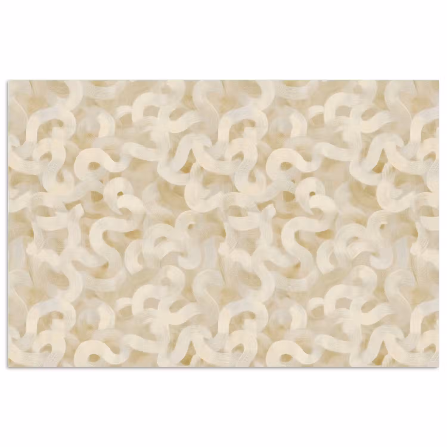 Abstract - Lijnen - Beige poster papier klein 62 -3d