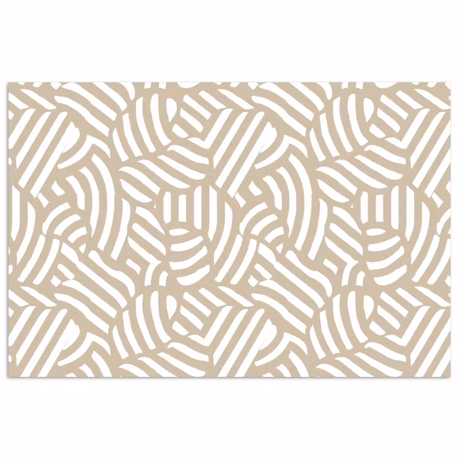 Abstract - Modern - Beige poster papier klein 62 -3d