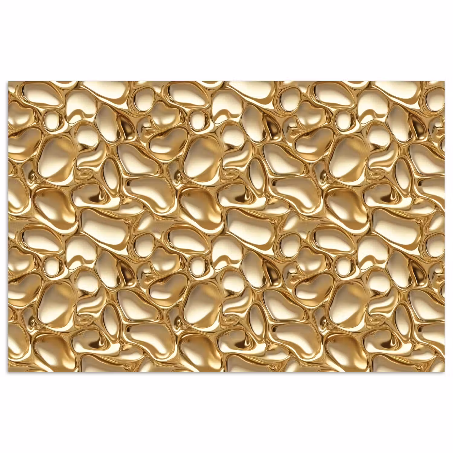 Abstract - Modern - Goud poster papier klein 62 -3d