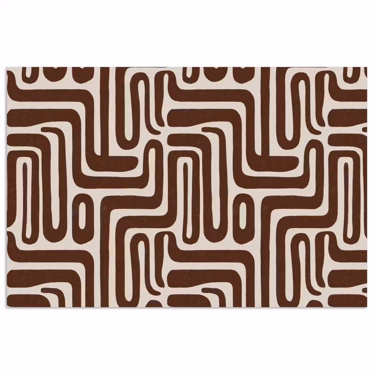 Abstract - Patroon - Bruin poster papier klein 62 -3d