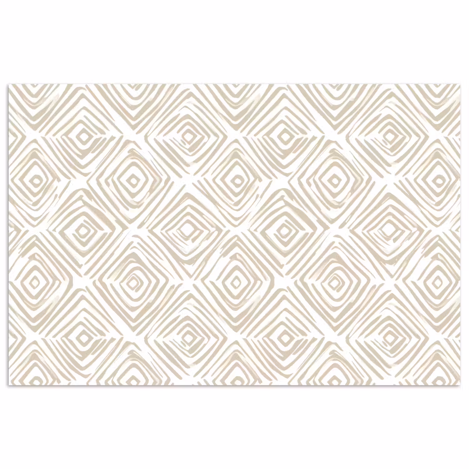 Abstract - Ruit - Beige poster papier klein 62 -3d