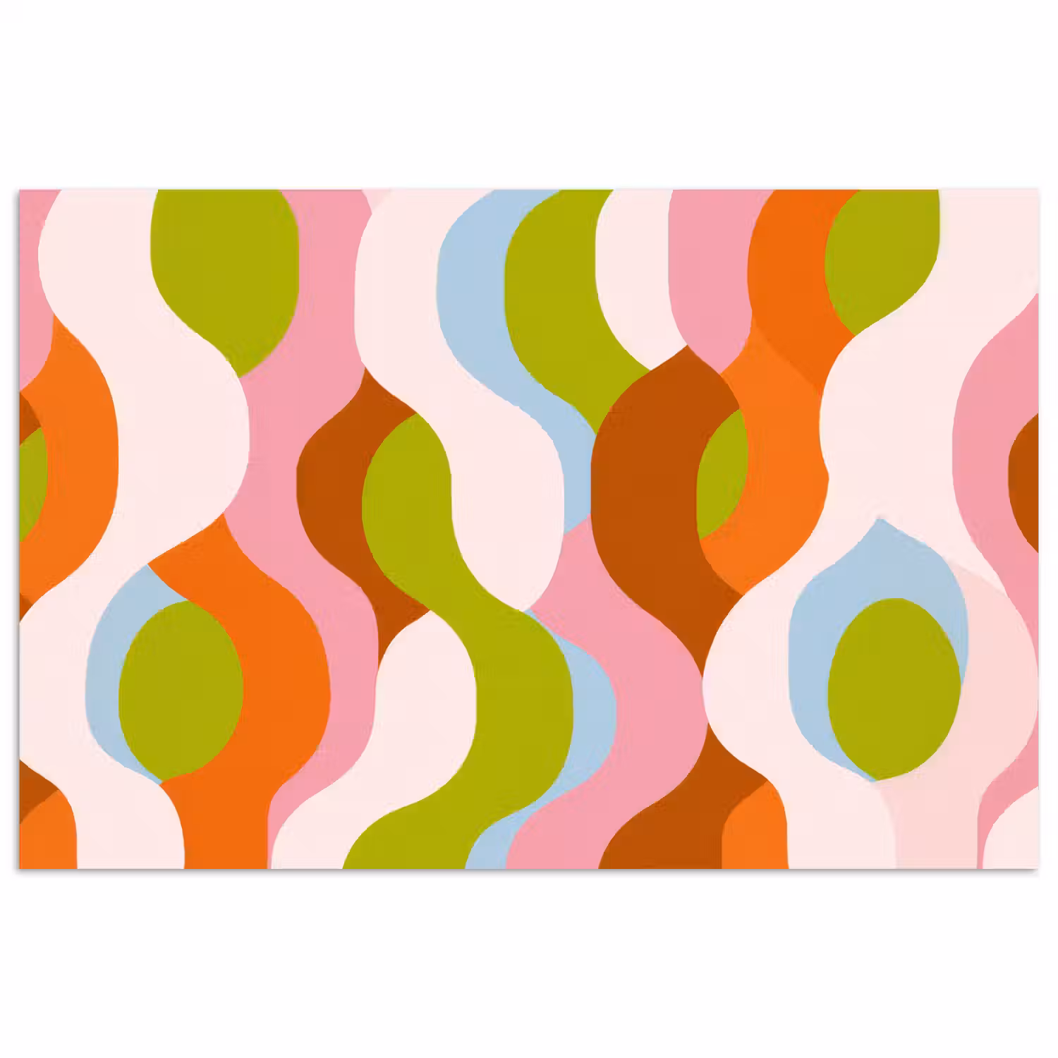 Abstract - Vormen - Roze poster papier klein -3d