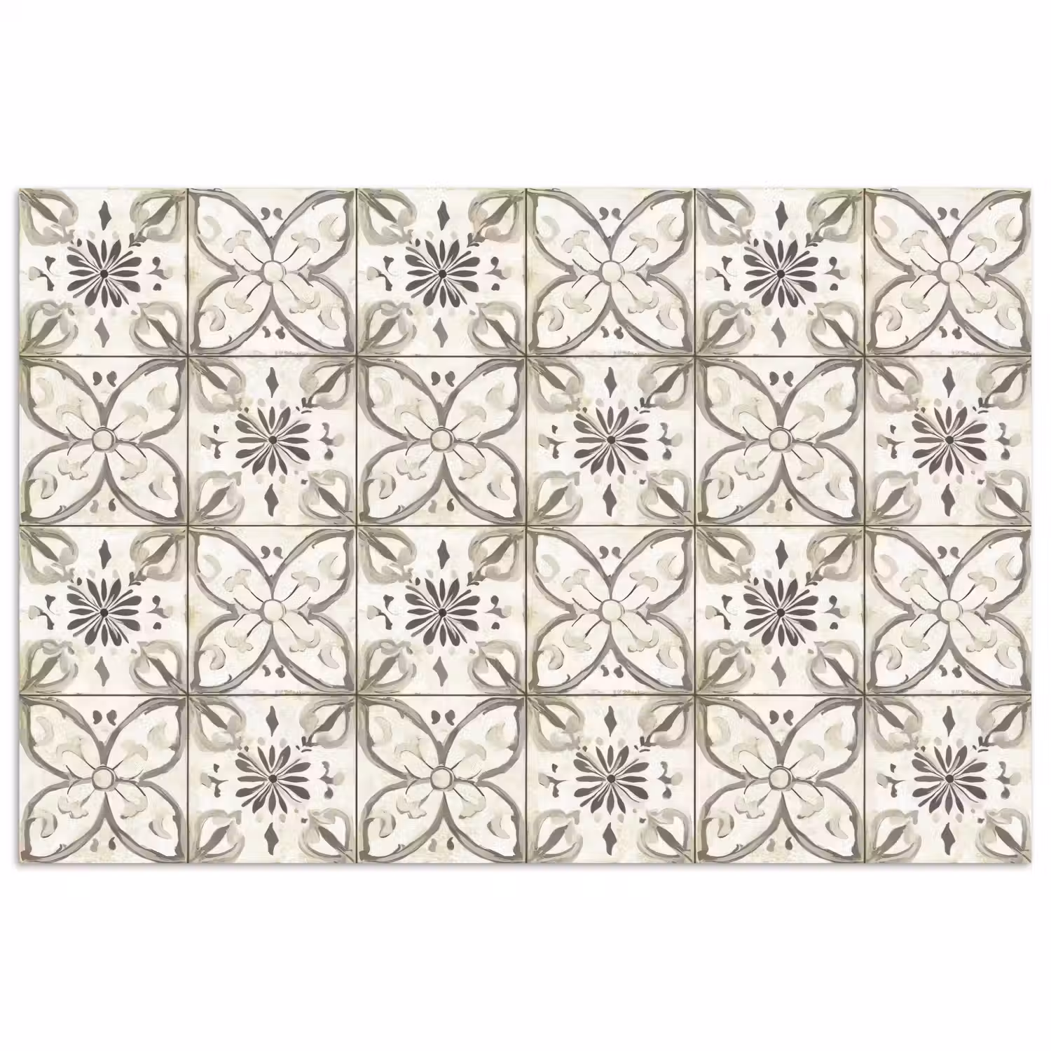 Antiek - Tegel - Beige poster papier klein 62 -3d