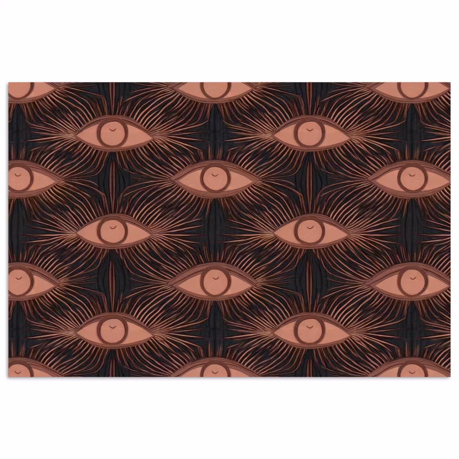Boheems - Oog - Bruin poster papier klein 62 -3d