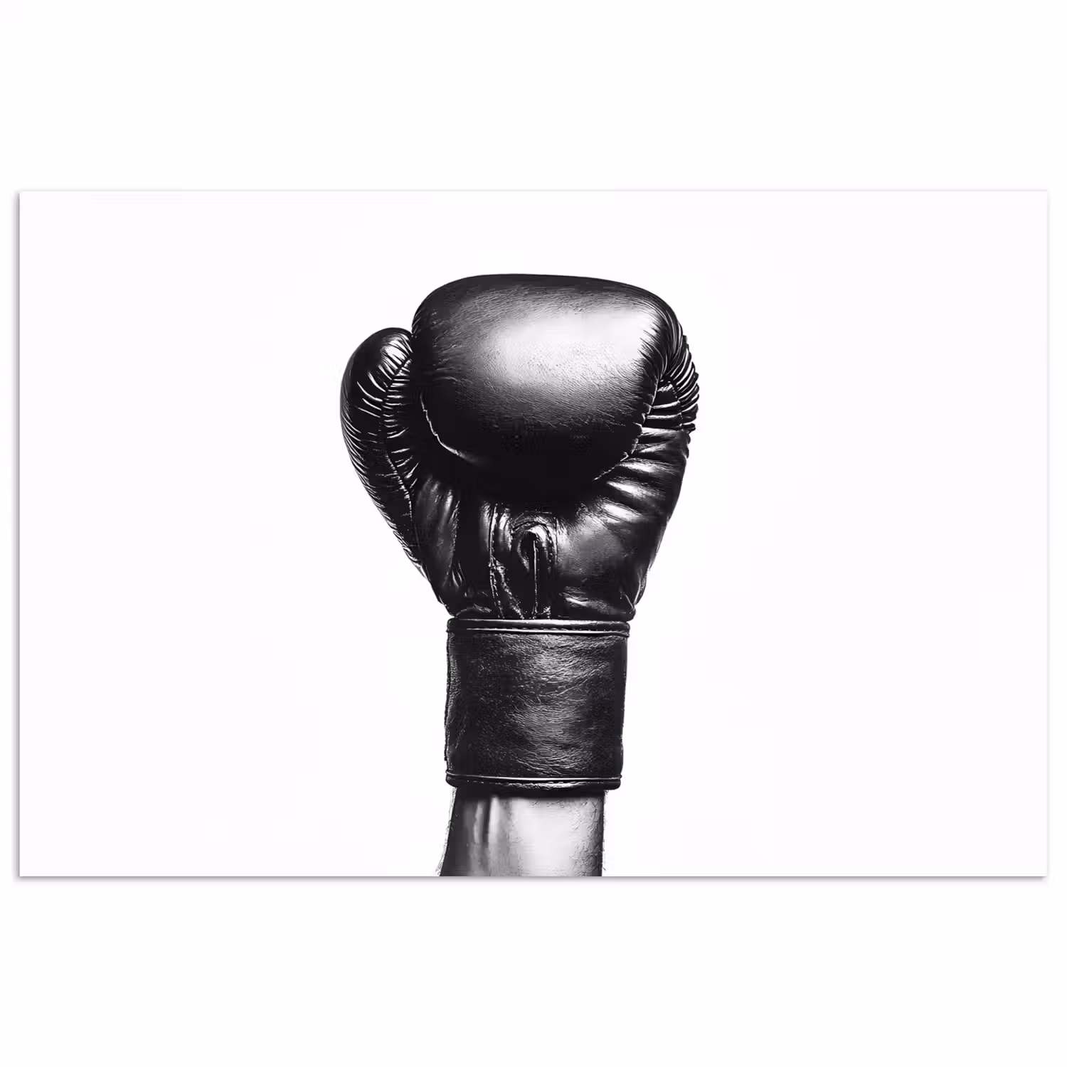 Bokshandschoen - Zwart - Hand poster papier klein -3d