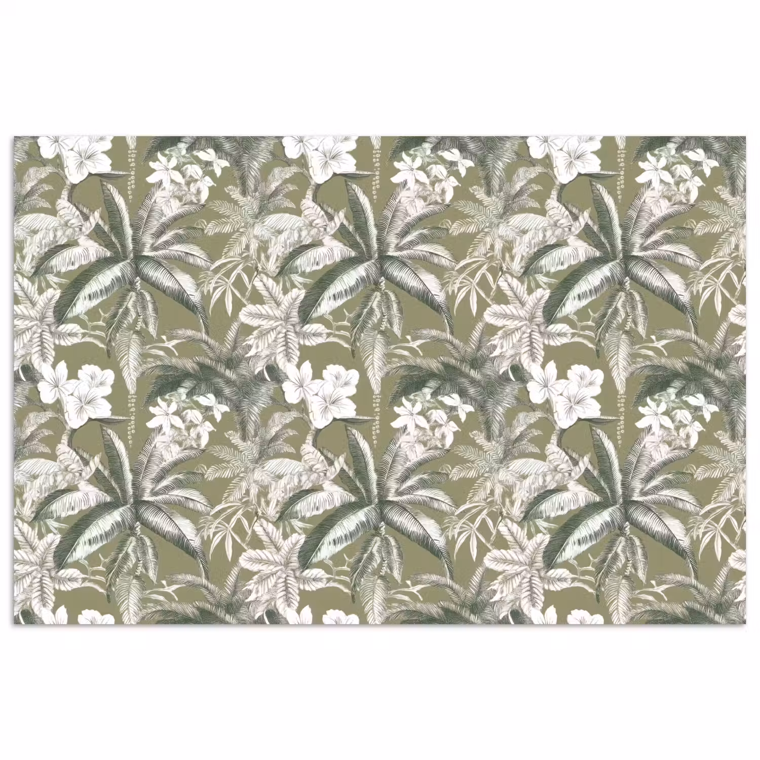 Botanisch - Bloemen - Groen poster papier klein 62 -3d