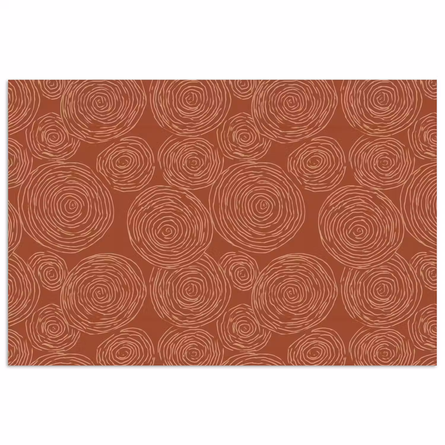 Cirkels - Abstract - Artistiek - Terracotta poster papier klein 62 -3d