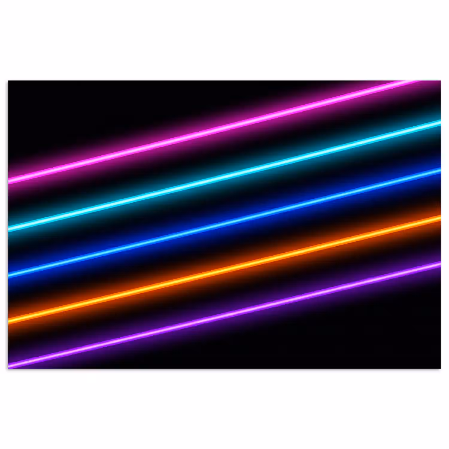 Esthetiek - Retro - Neon poster papier klein -3d