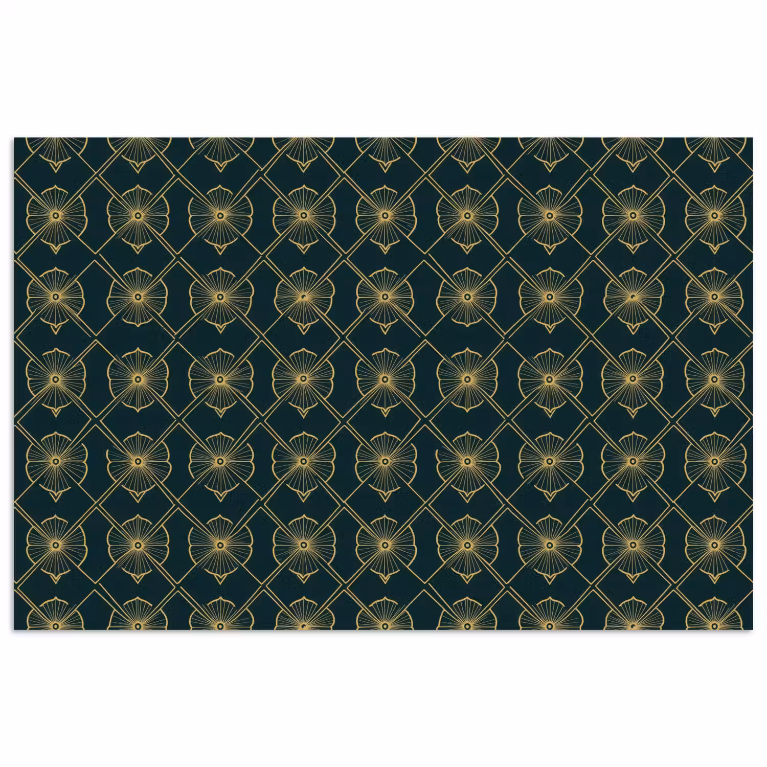 Geometrisch - Elegant - Groen poster papier klein 62 -3d