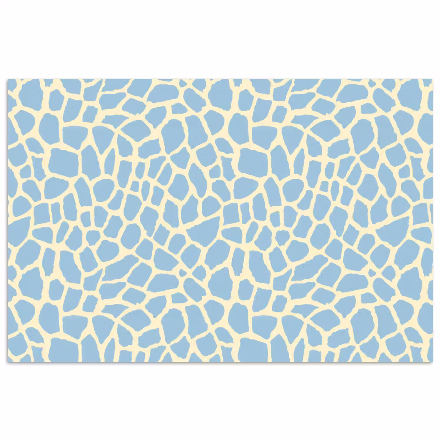 Giraf - Modern - Blauw poster papier klein 62 -3d