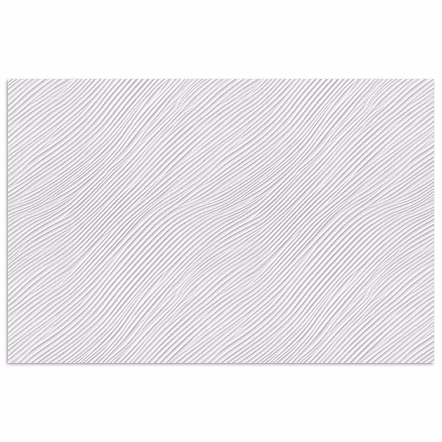 Golven - Ribbels - Wit poster papier klein 62 -3d