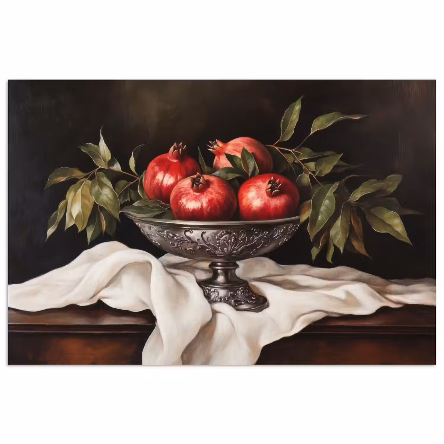 Granaatappels - Klassiek - Vintage poster papier klein -3d