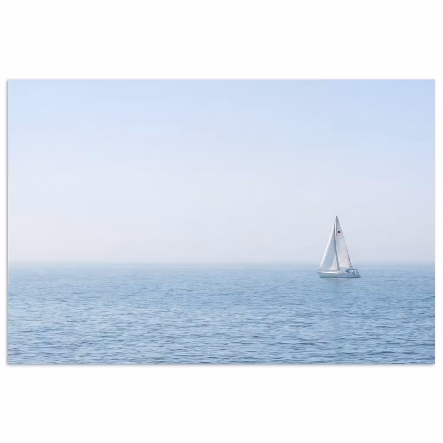 Horizon - Zeilboot - Zee poster papier klein -3d