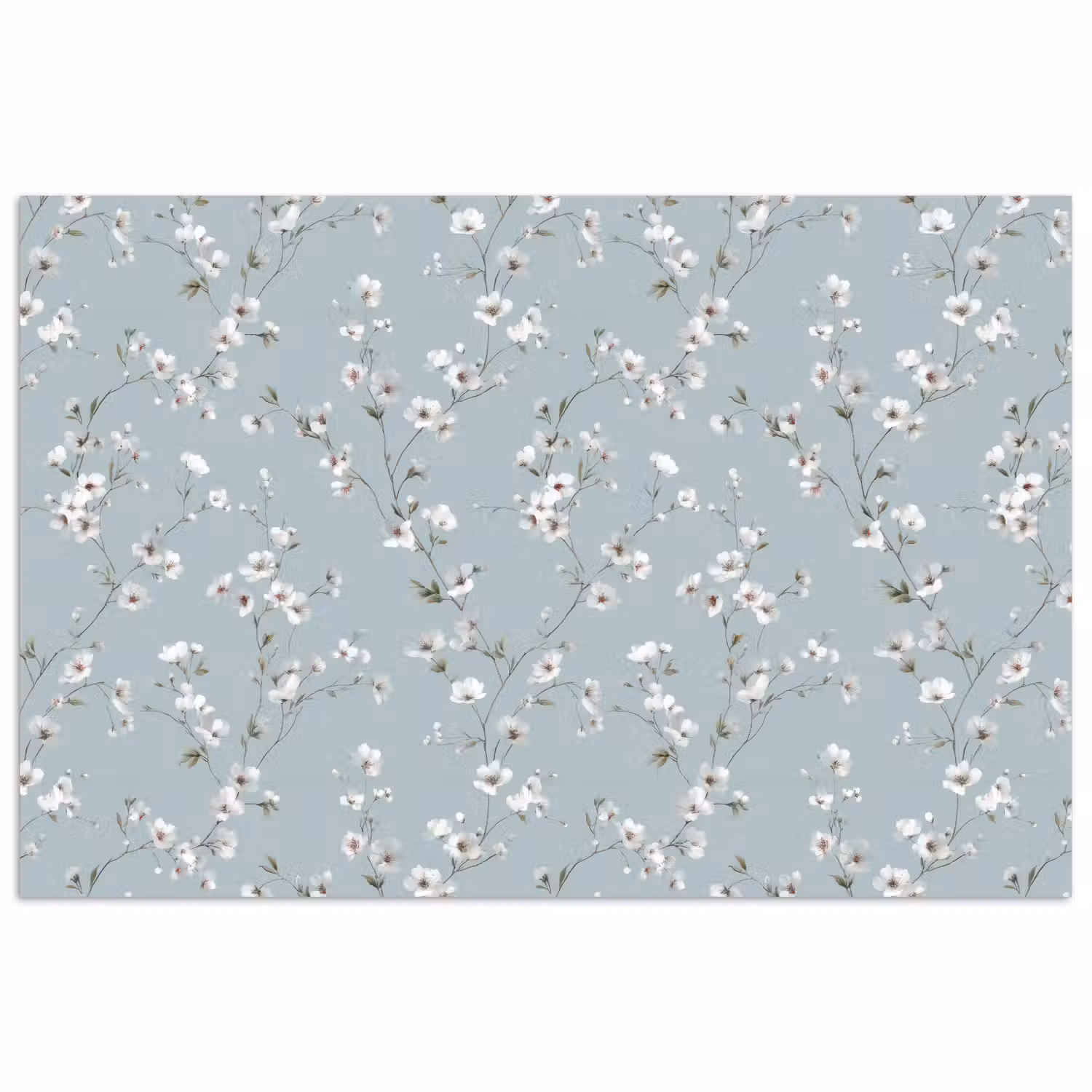 Klassiek - Bloemen - Blauw poster papier klein 62 -3d