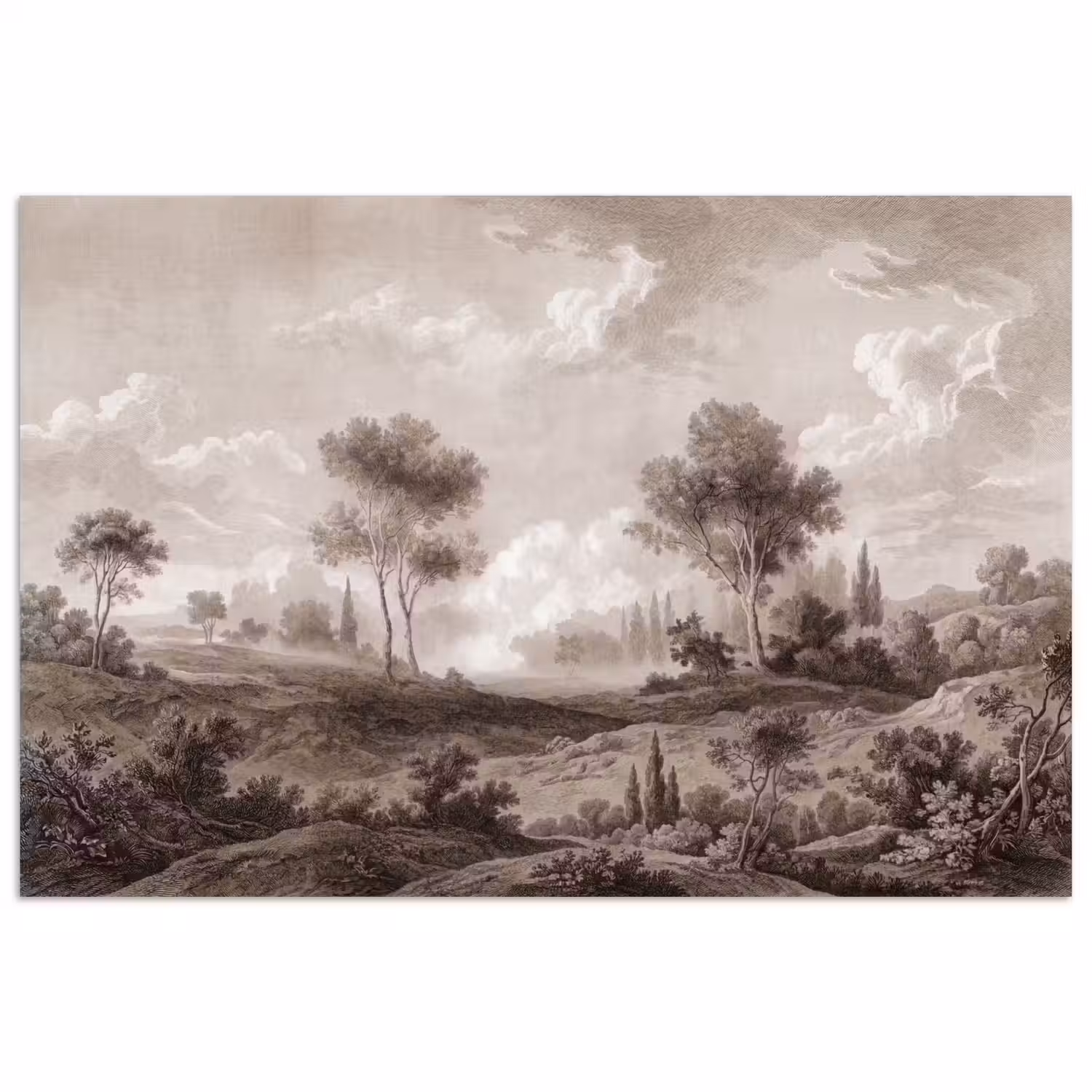 Klassiek - Landschap - Neutraal poster papier klein -3d