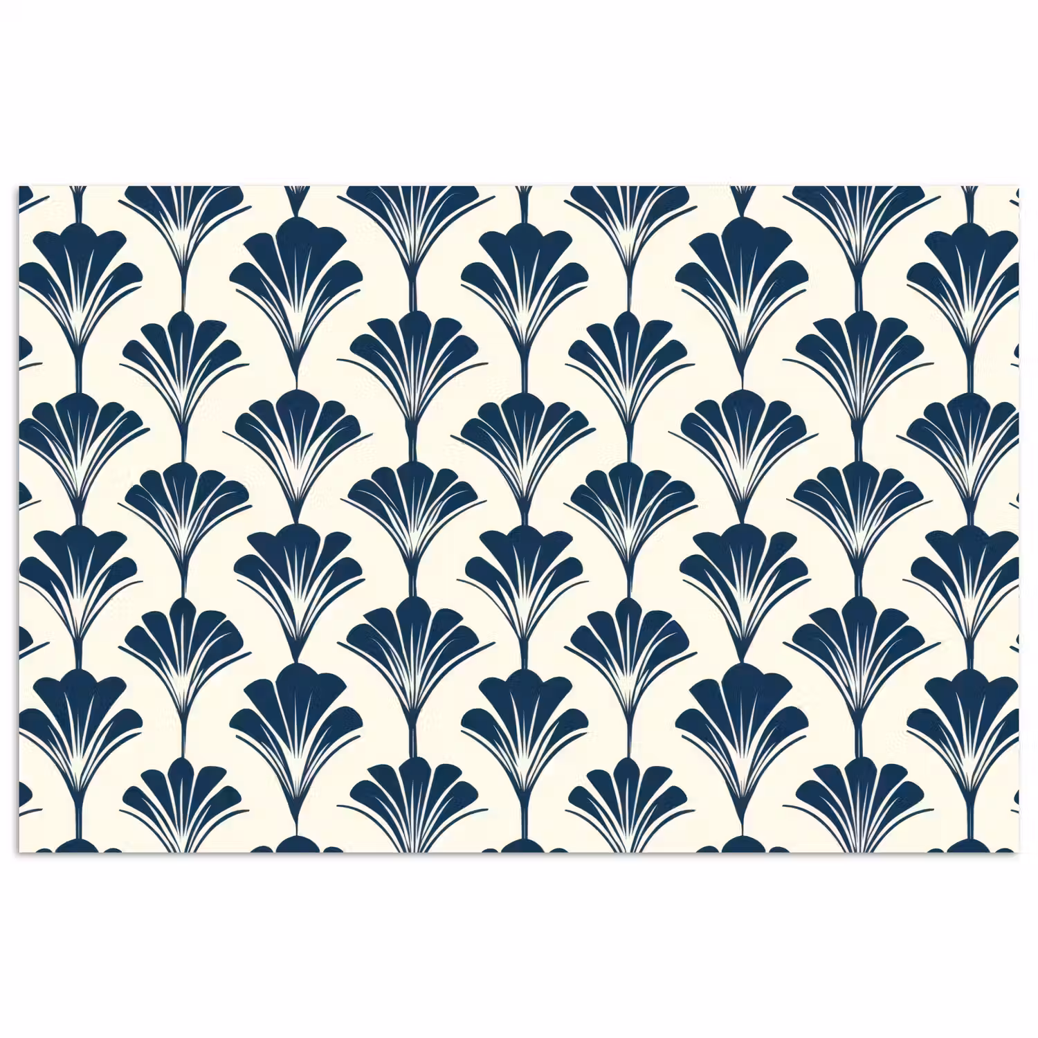Klassiek - Motief - Blauw poster papier klein 62 -3d