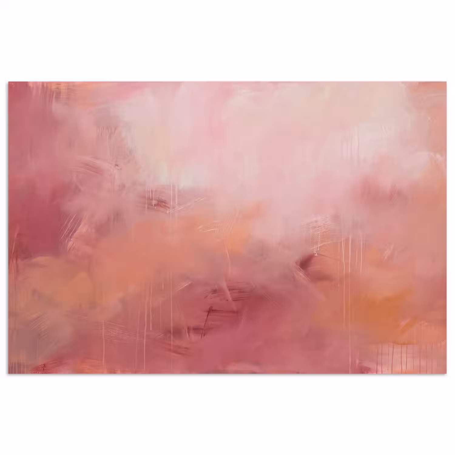 Kunst - Vloeiend - Pastel - Abstract poster papier klein -3d