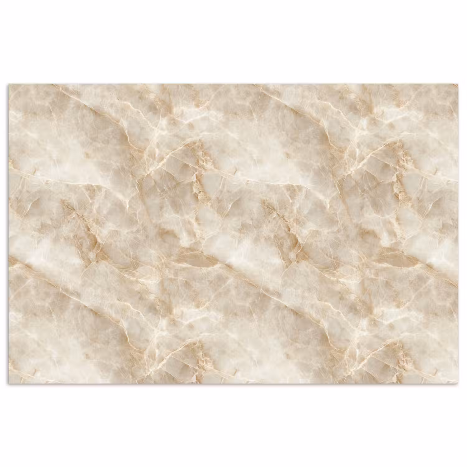 Lichtbeige - Onyx - Subtiel poster papier klein 62 -3d