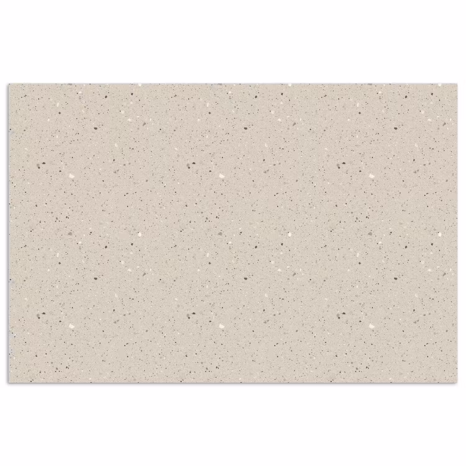 Lichtbeige - Terrazzo - Grijs poster papier klein 62 -3d