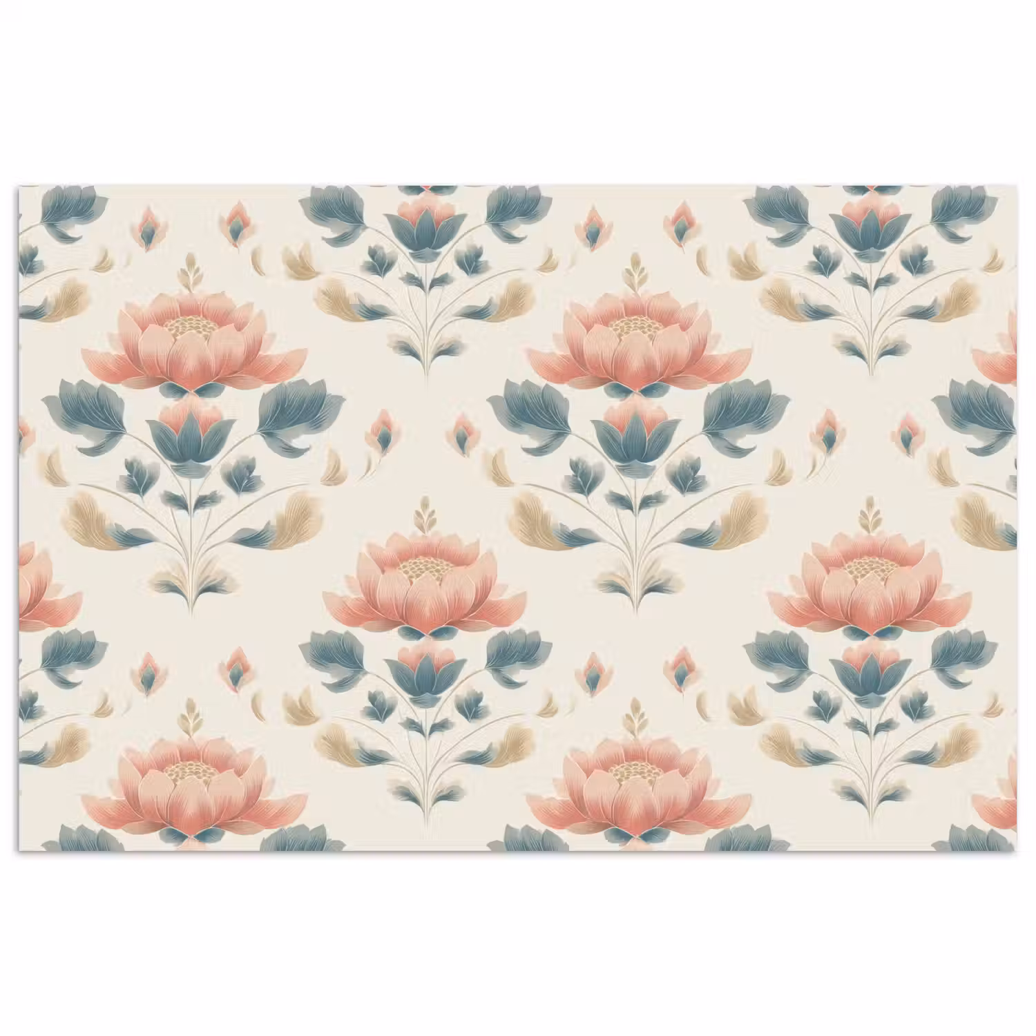 Lotus - Bloemen - Roze poster papier klein 62 -3d