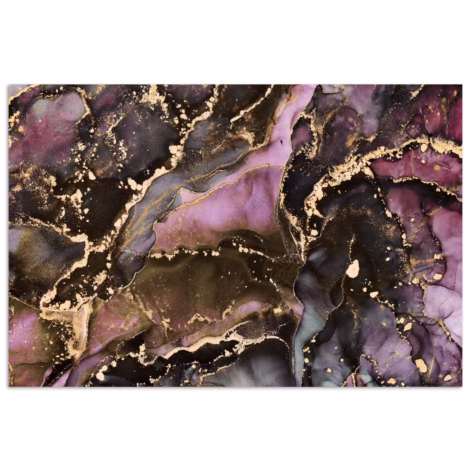 Marmer - Gold - Steen - Abstract poster papier klein -3d