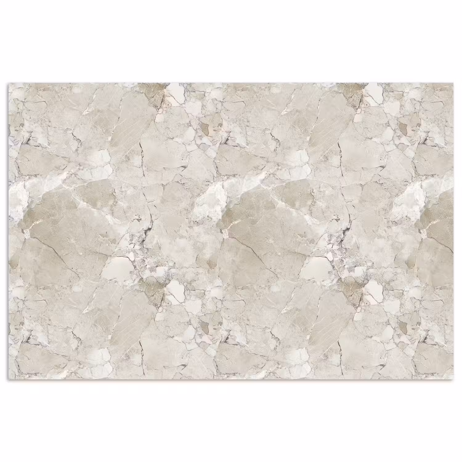 Marmer - Grijs - Aders poster papier klein 62 -3d