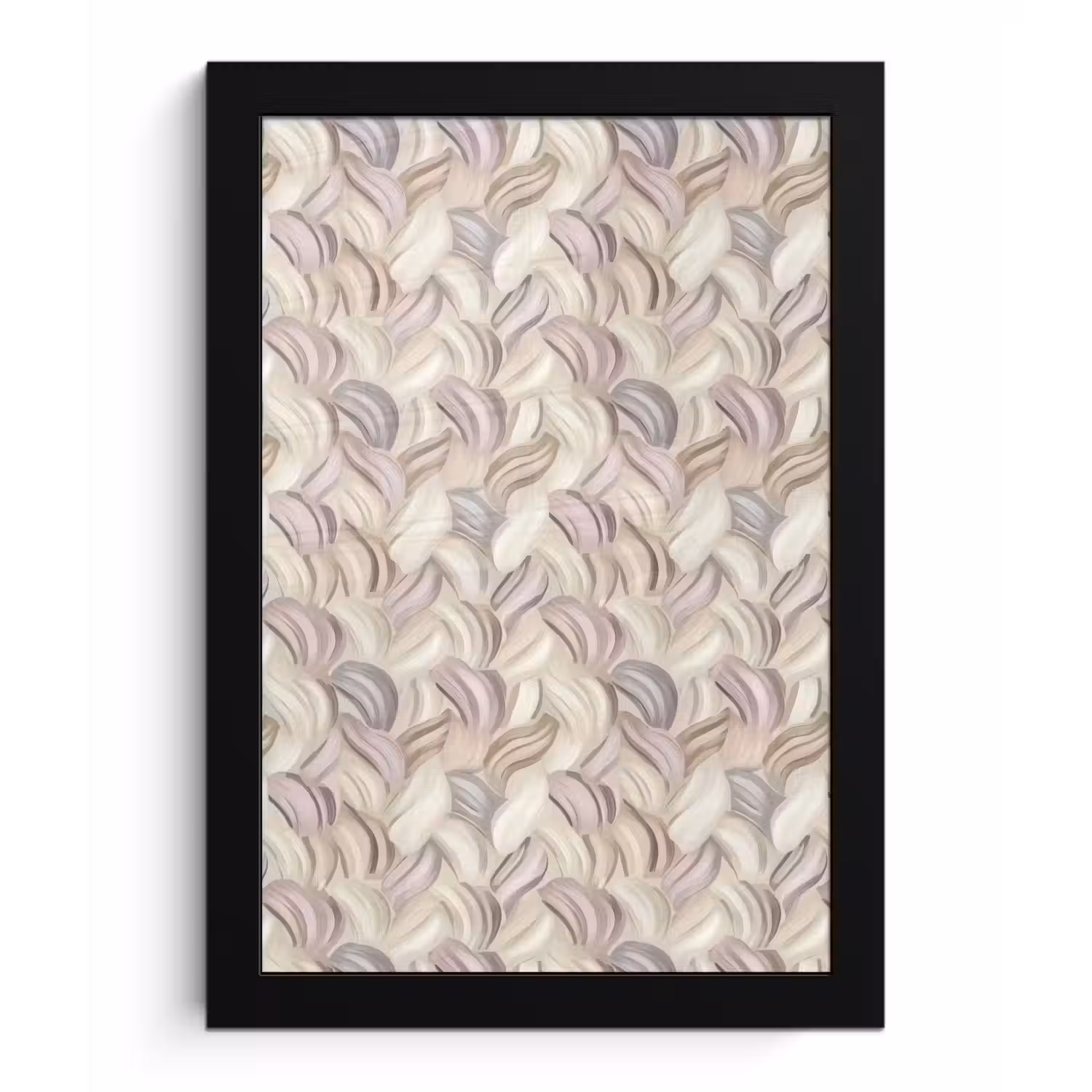 Abstract - Golvend - Pastel fotolijst zwart zonder passe partout klein 224 -3d