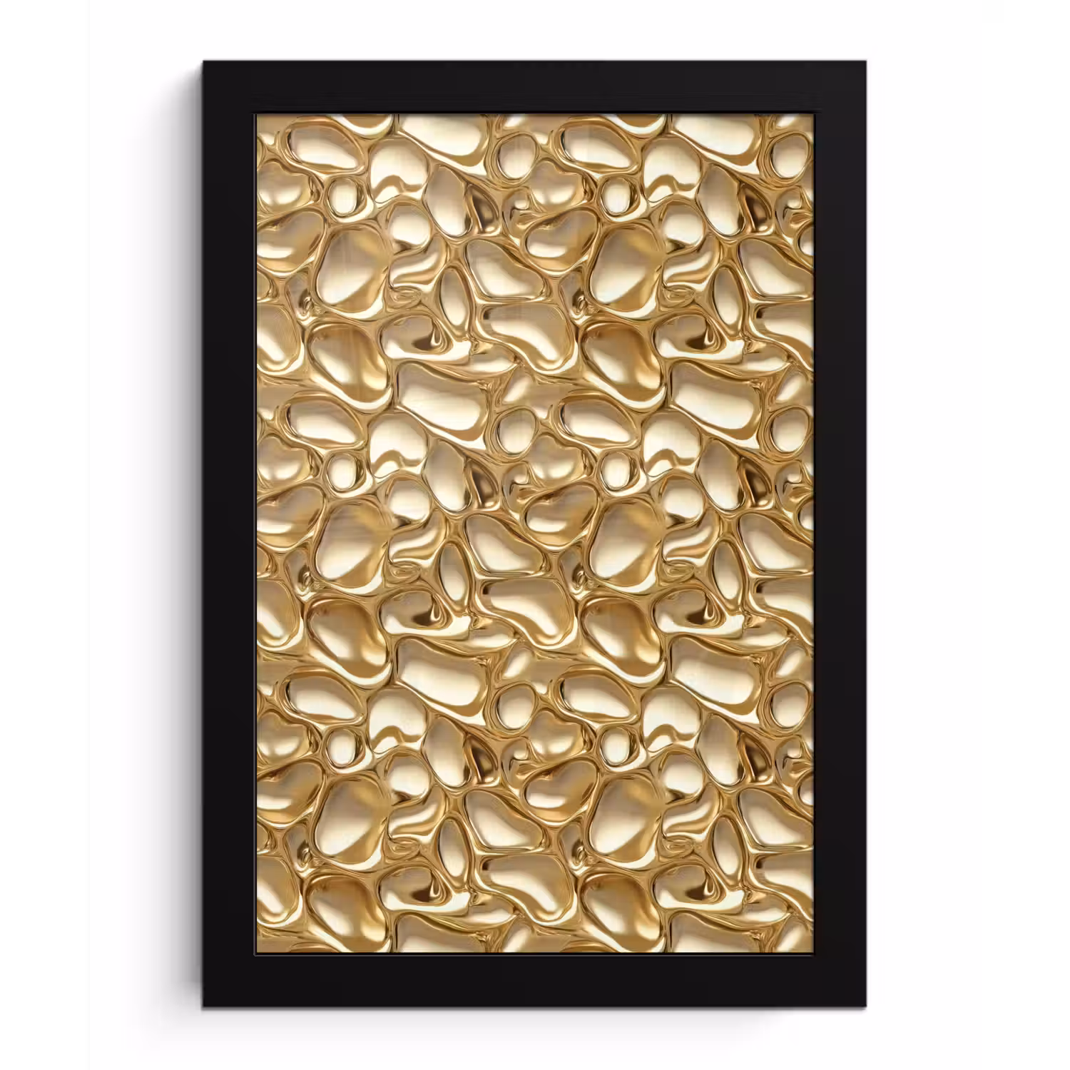 Abstract - Modern - Goud fotolijst zwart zonder passe partout klein 224 -3d