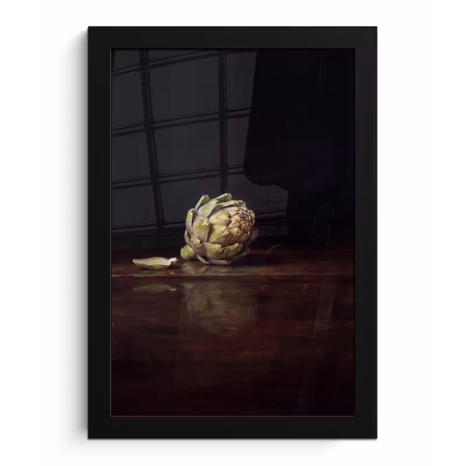 Poster met lijst - Artichok - Eten - Klassiek - Artichok - Eten - Klassiek fotolijst zwart zonder passe partout klein