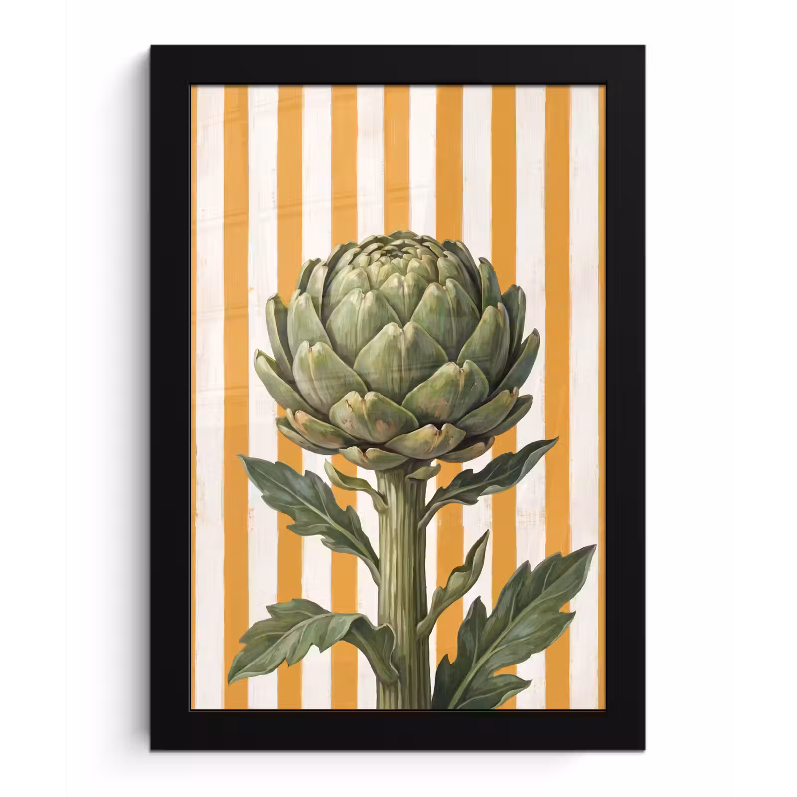 Poster met lijst - Artisjok - Modern - Groente - Artisjok - Modern - Groente fotolijst zwart zonder passe partout klein