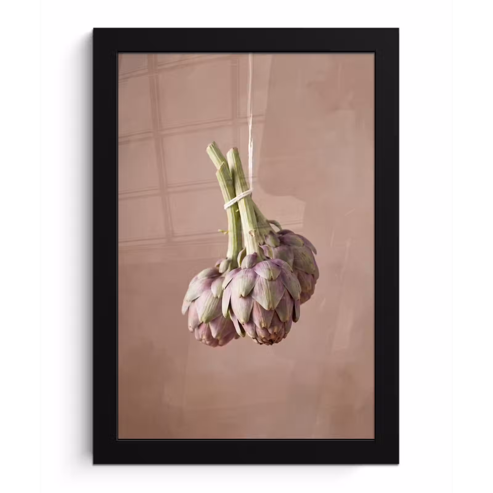 Poster met lijst - Artisjokken - Hangend - Groenten - Artisjokken - Hangend - Groenten fotolijst zwart zonder passe partout klein