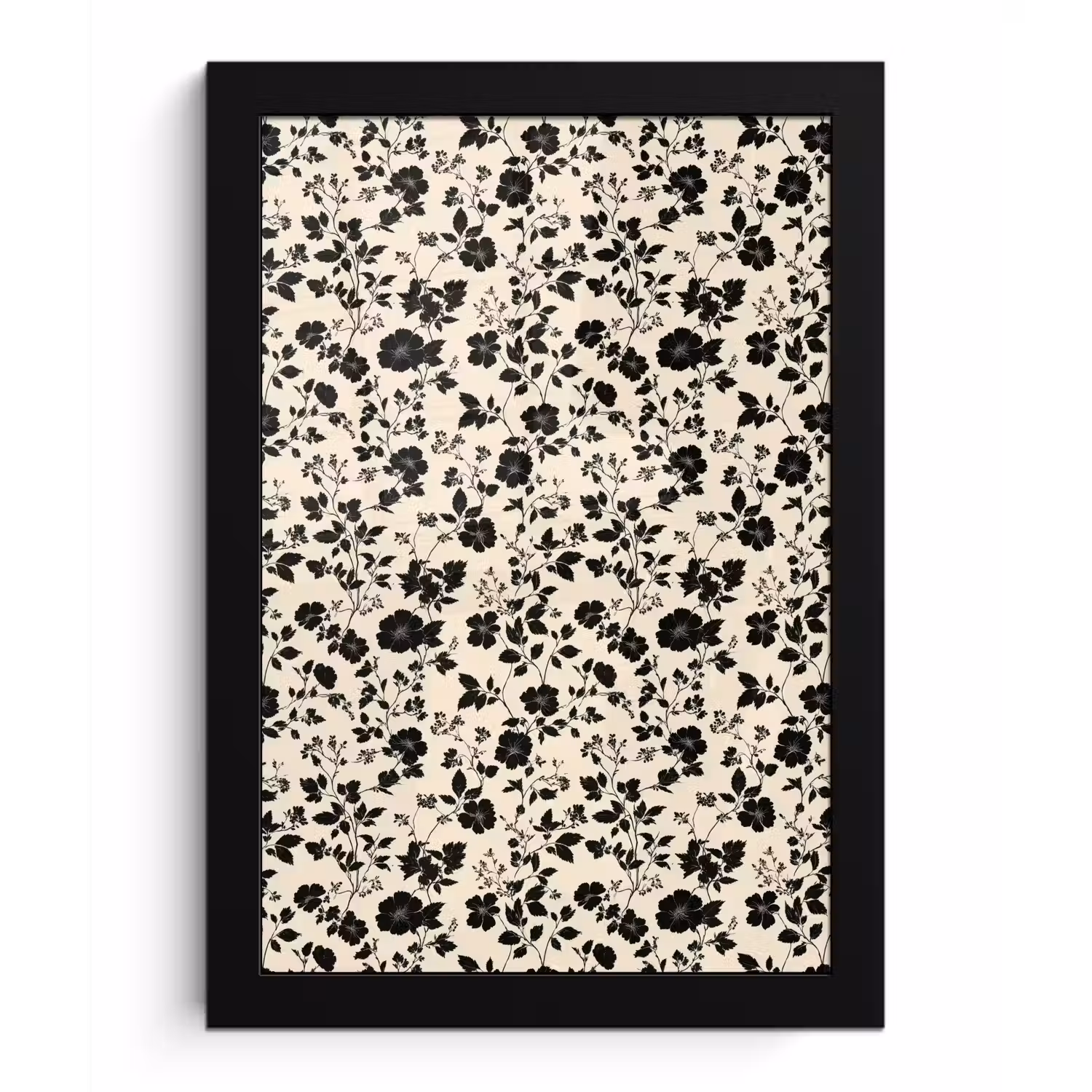Bloemen - Dessin - Zwart fotolijst zwart zonder passe partout klein 224 -3d