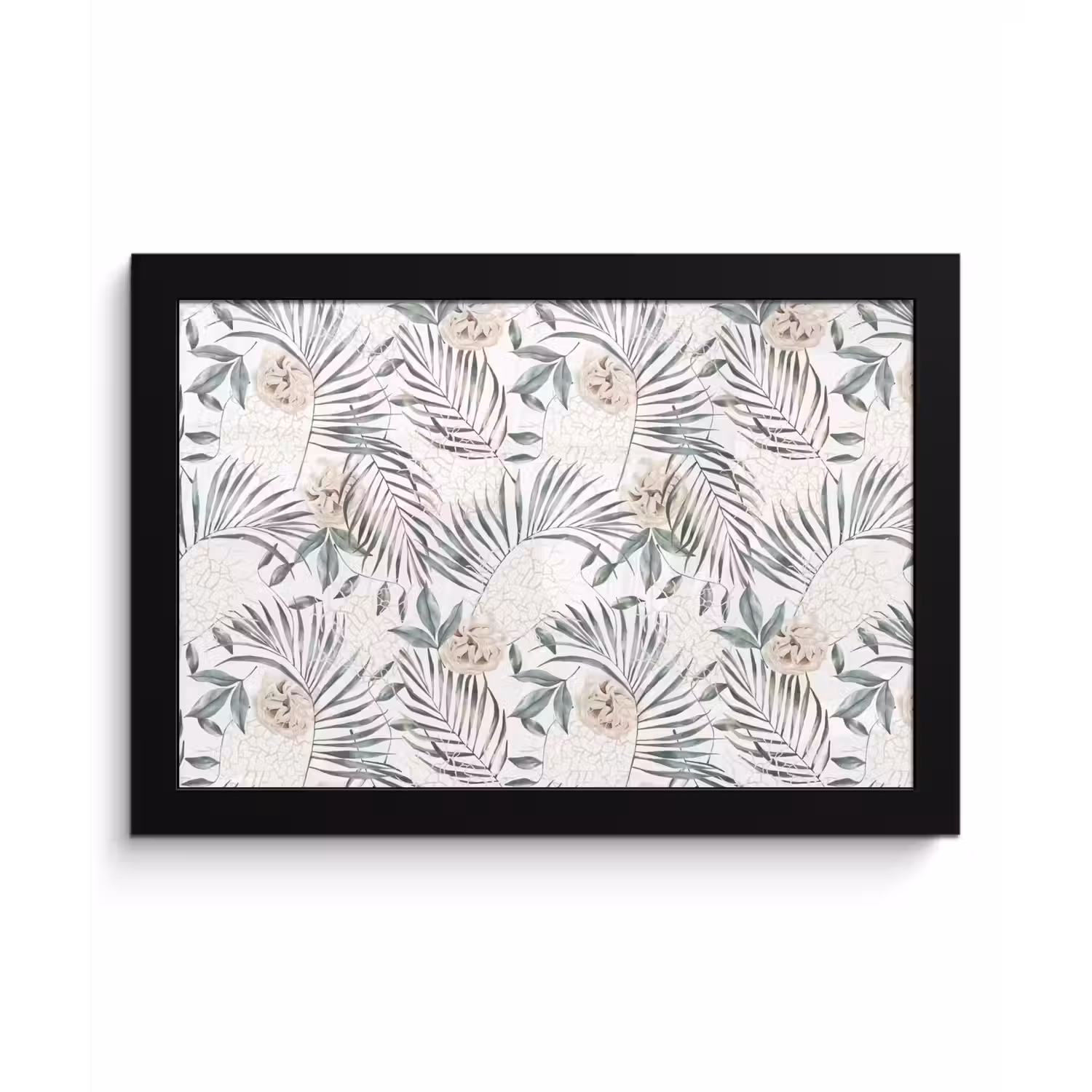 Bohemian - Bloemen - Bladeren - Jungle - Tropical fotolijst zwart zonder passe partout klein -3d