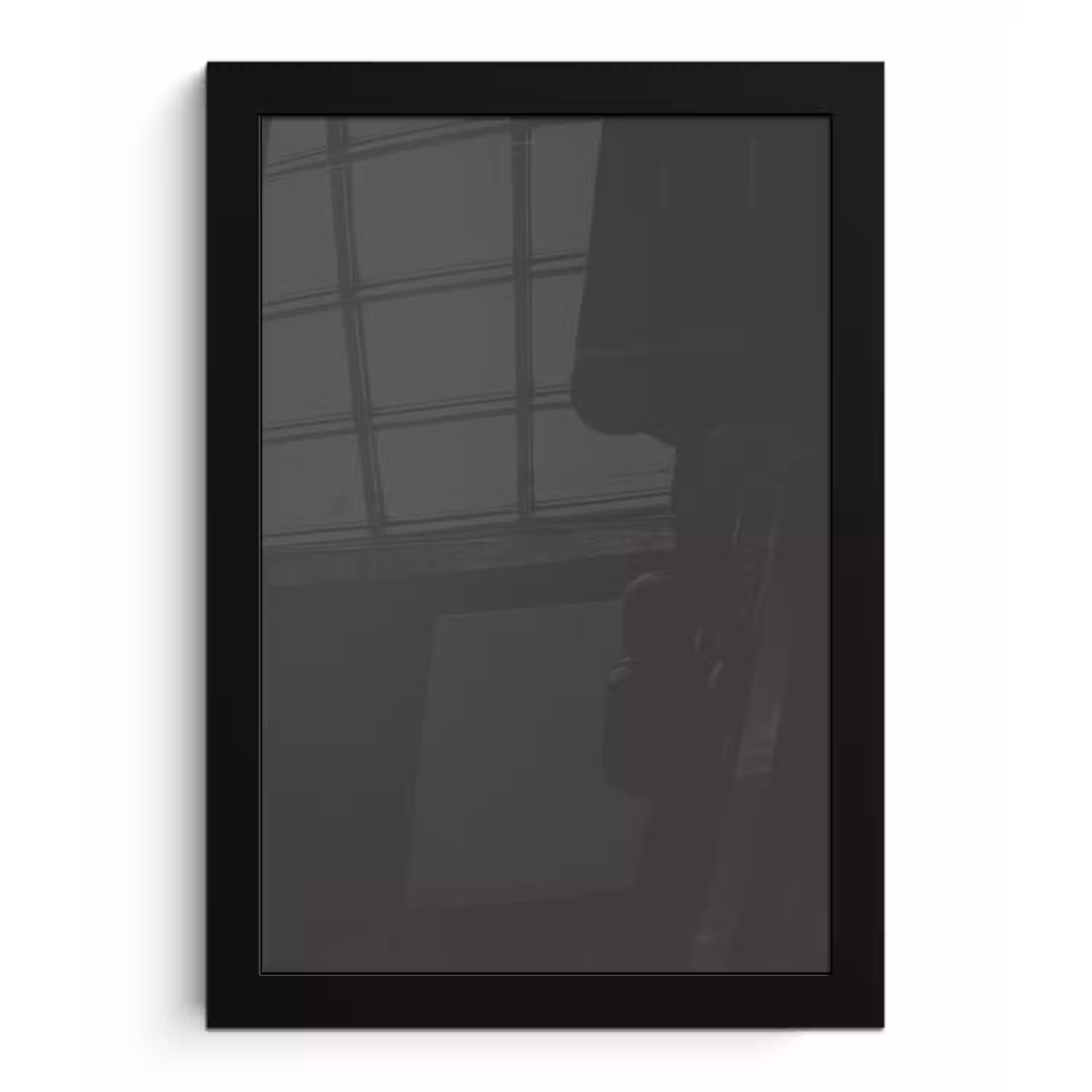 Charcoal - Grijs- Grey fotolijst zwart zonder passe partout klein 224 -3d