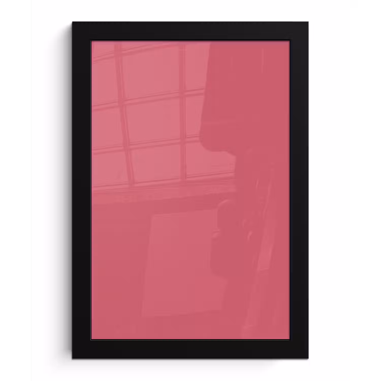 Crimson - Rose - Roze fotolijst zwart zonder passe partout klein 224 -3d