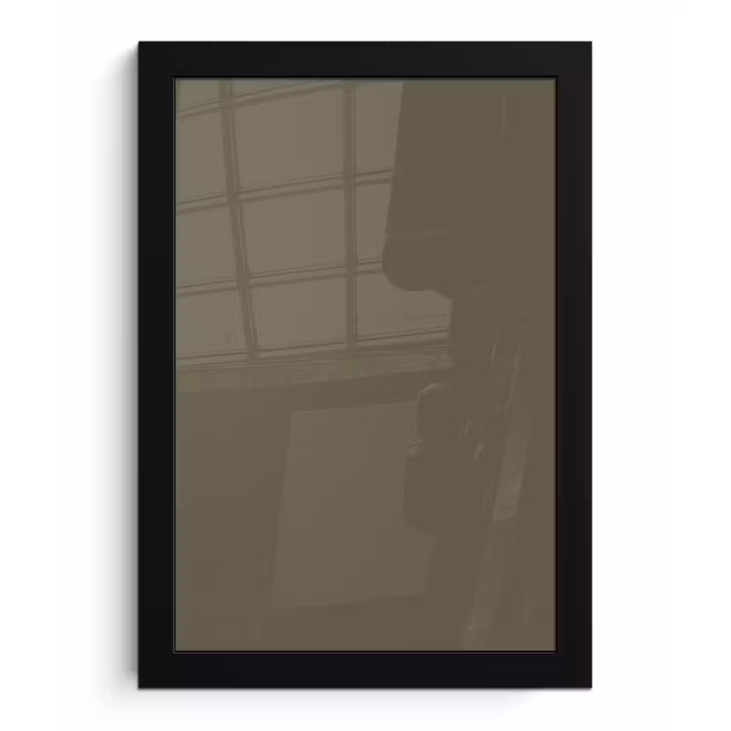 Deep - Khaki - Groen fotolijst zwart zonder passe partout klein 224 -3d