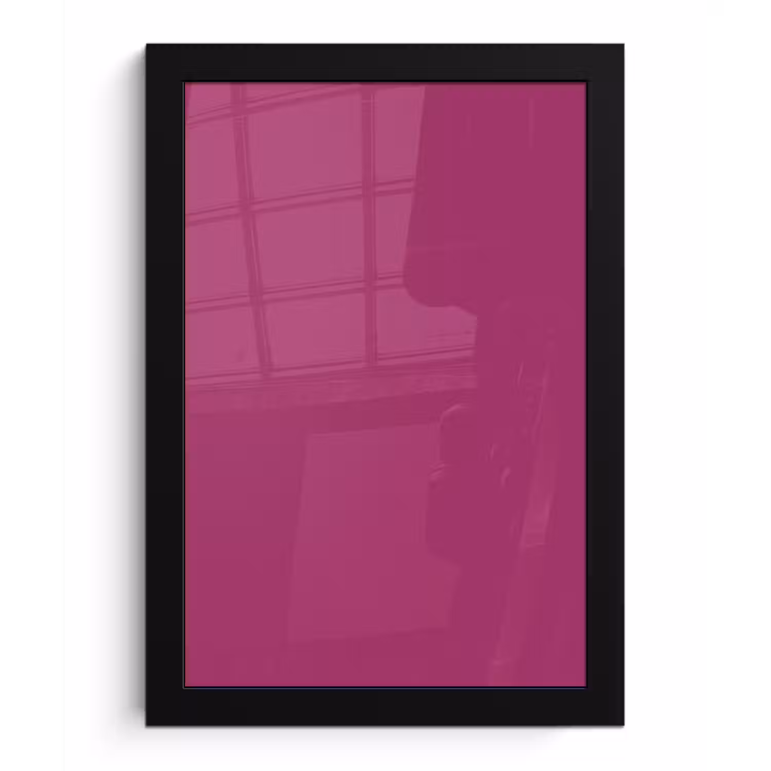 Deep - Magenta - Paars fotolijst zwart zonder passe partout klein 224 -3d