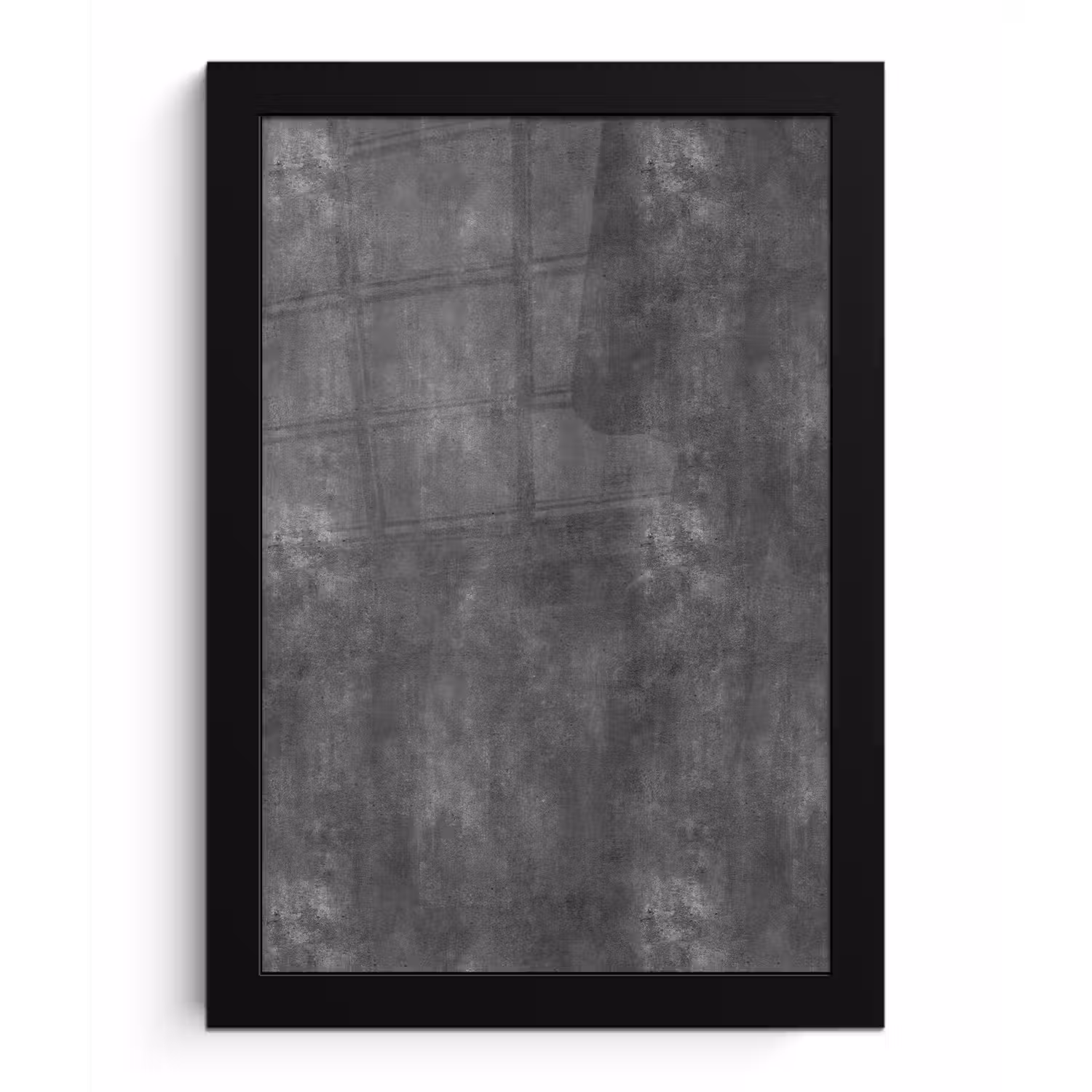 Donkergrijs - Ruw - Beton fotolijst zwart zonder passe partout klein 224 -3d