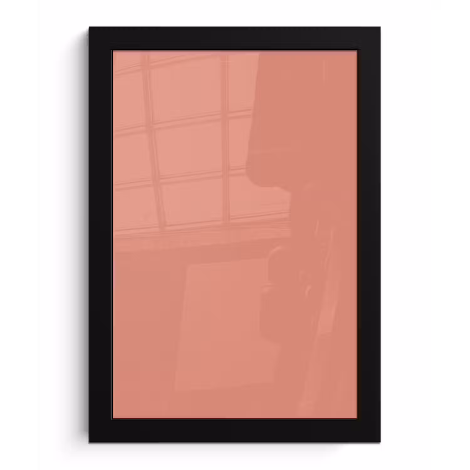 Earthy - Rose - Koraal fotolijst zwart zonder passe partout klein 224 -3d