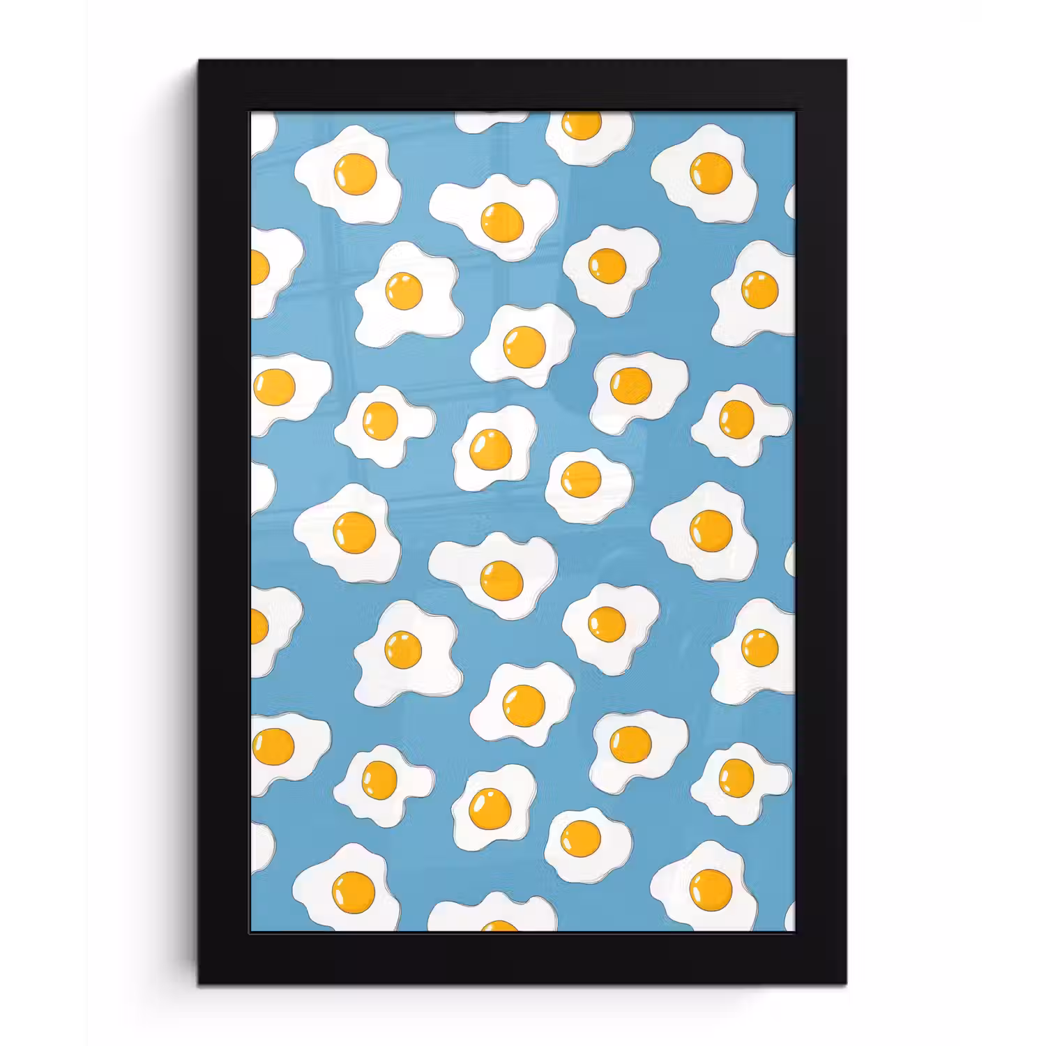 Eieren - Dooiers - Blauw fotolijst zwart zonder passe partout klein 224 -3d