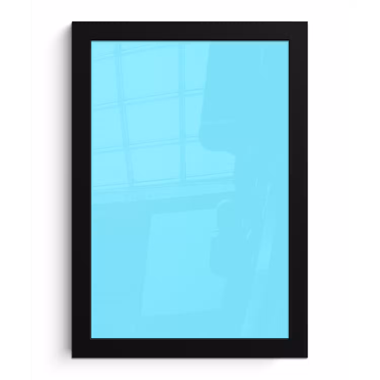 Electric - Cyan - Blauw fotolijst zwart zonder passe partout klein 224 -3d