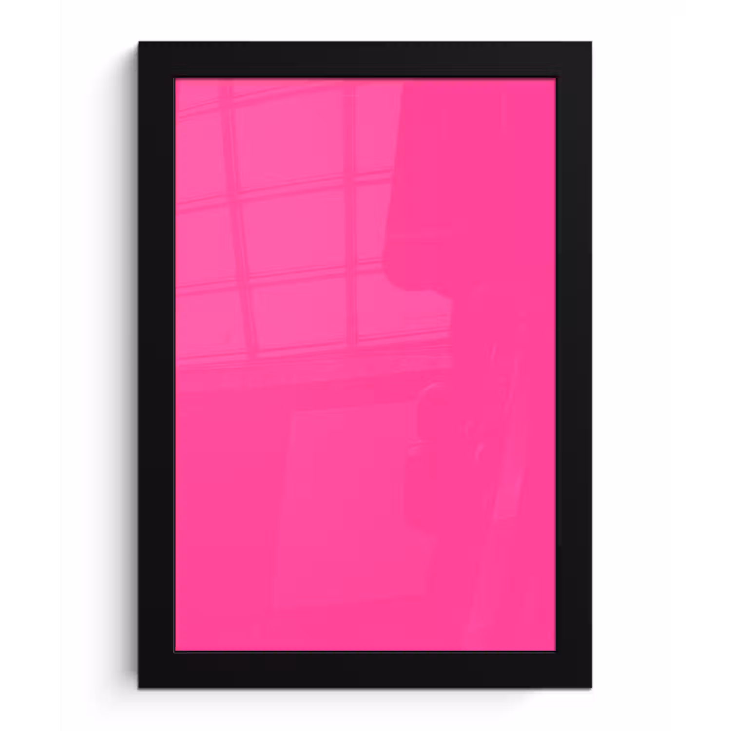 Electric - Magenta - Roze fotolijst zwart zonder passe partout klein 224 -3d