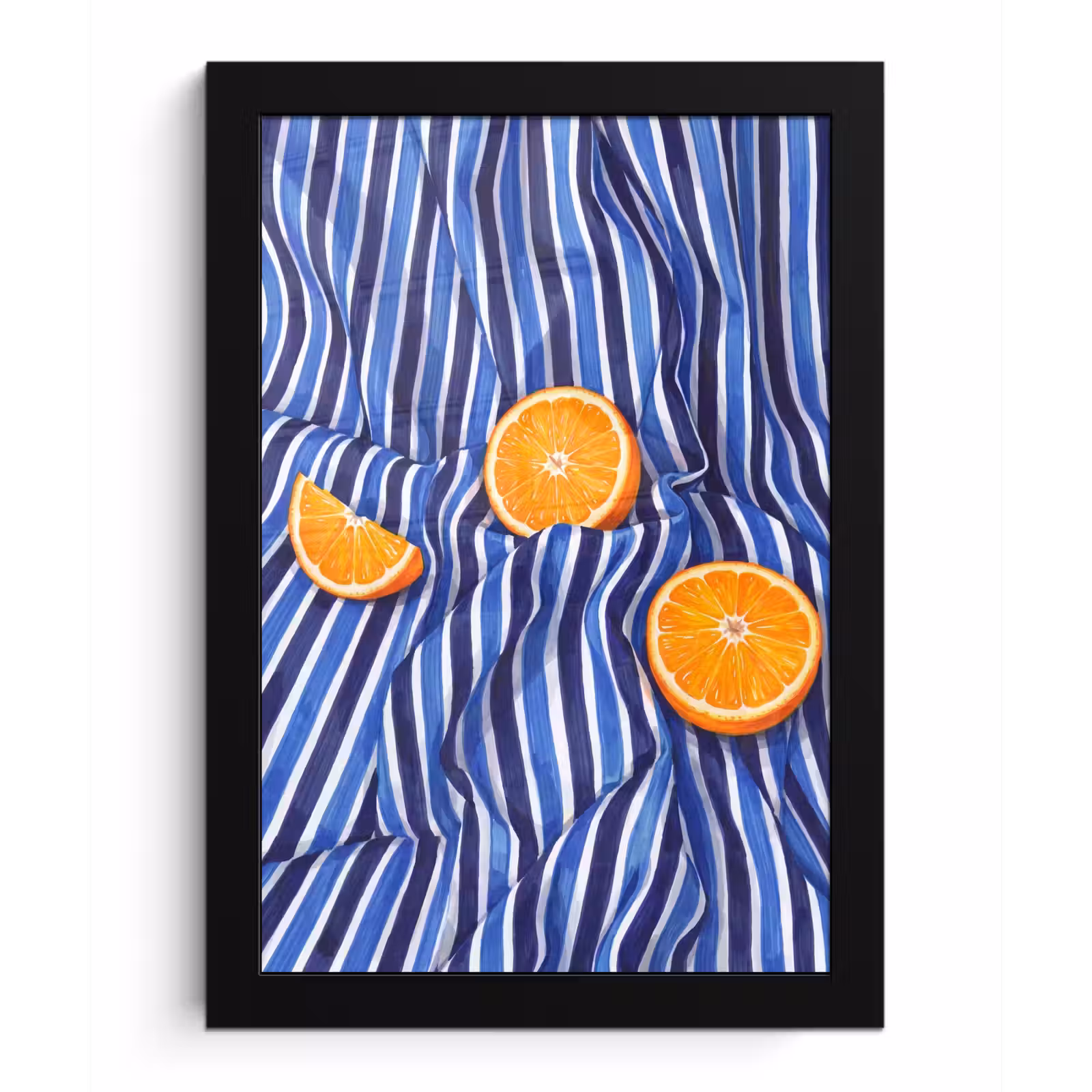 Poster met lijst - Eten - Fruit - Oranje - Eten - Fruit - Oranje fotolijst zwart zonder passe partout klein