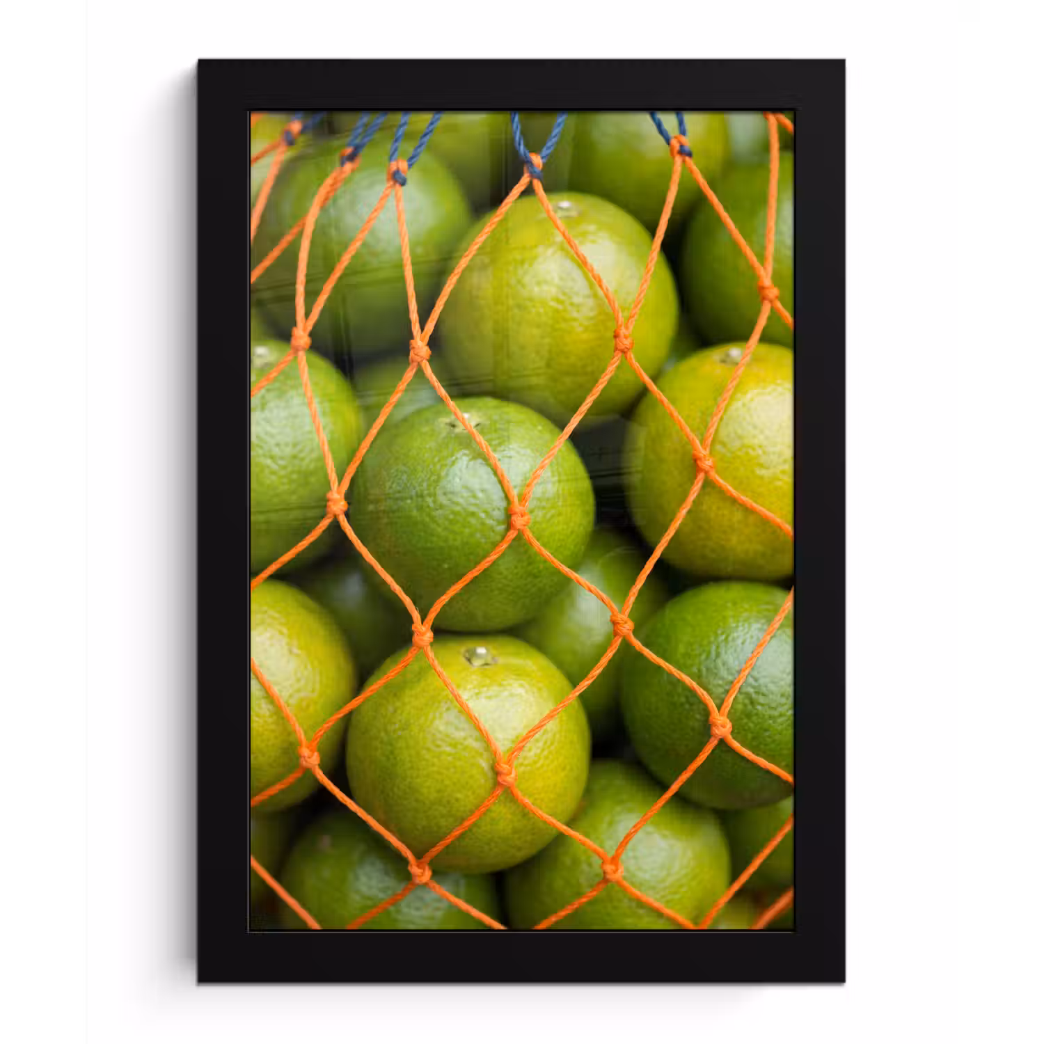 Eten - Net - Groen - Markt fotolijst zwart zonder passe partout klein -3d