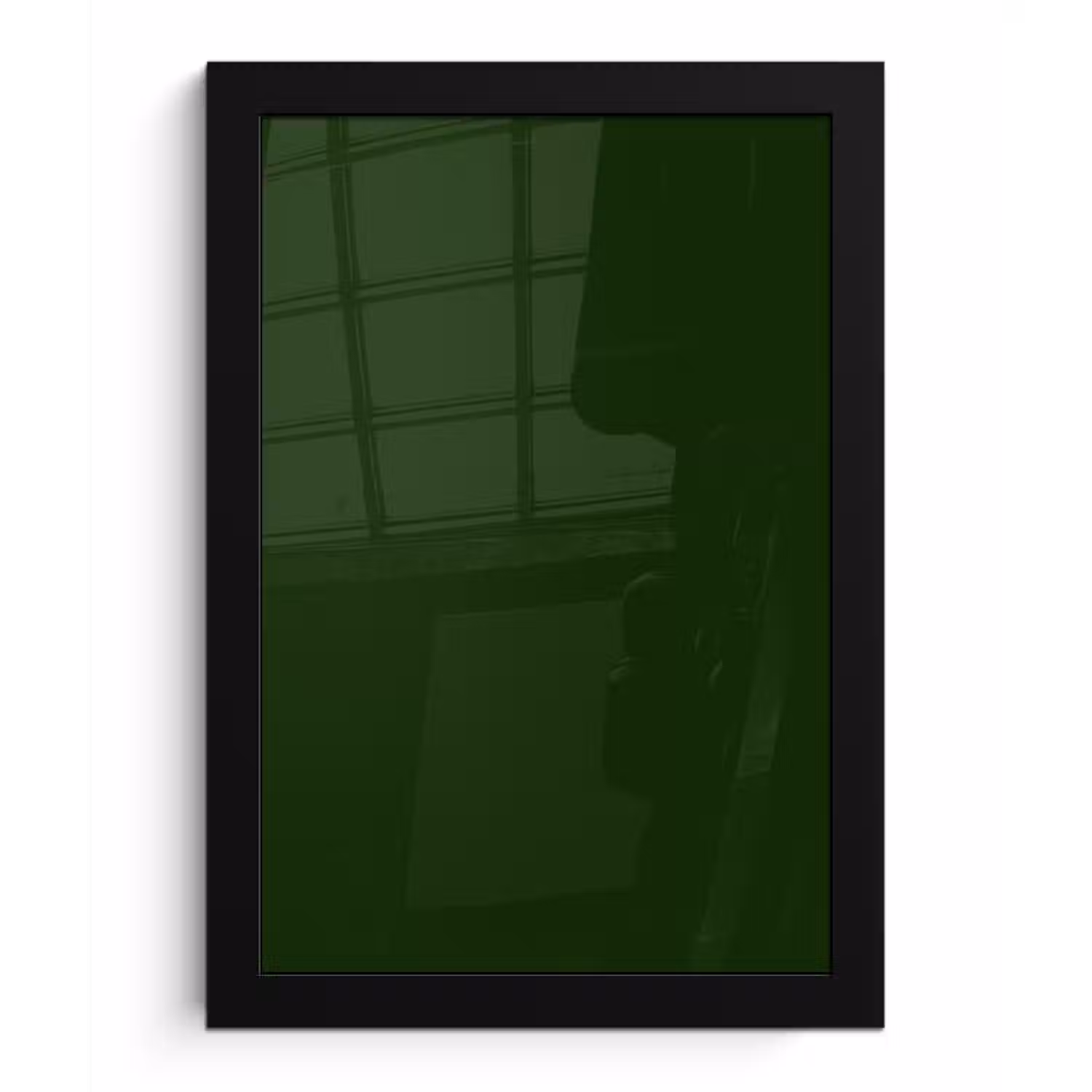 Forest - Green - Groen fotolijst zwart zonder passe partout klein 224 -3d